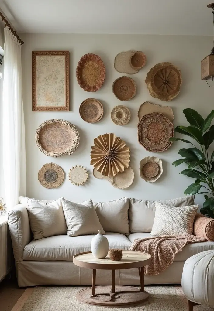29 Living Room Esthetics Ideas That Feel Balanced and Beautiful - 8. Wall Art with a Story
