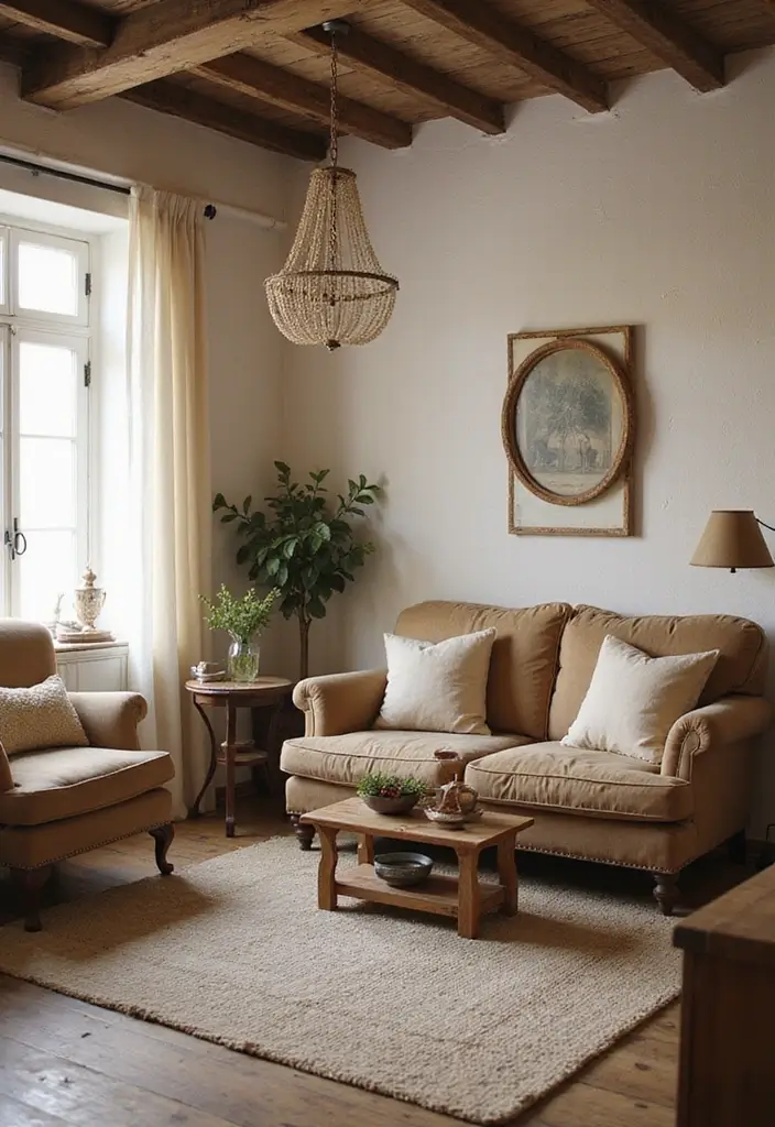 29 Living Room Mood Board Colour Schemes That Inspire Your Design - 7. Rustic Browns and Creams