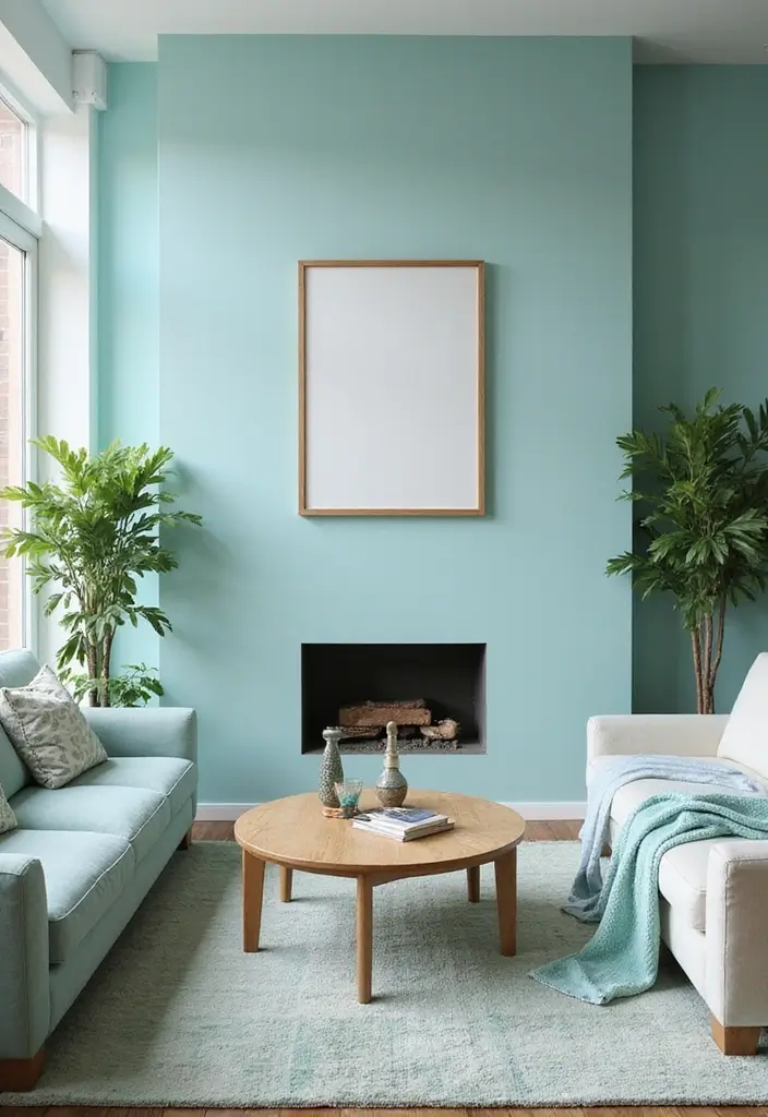 29 Living Room Mood Board Colour Schemes That Inspire Your Design - 9. Cool Teals and Warm Whites