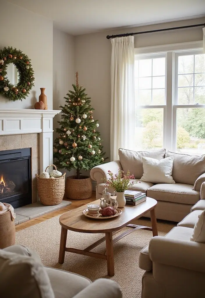 29 Magical Living Room Ideas That Feel Whimsical and Dreamy - 25. Seasonal Decor Touches