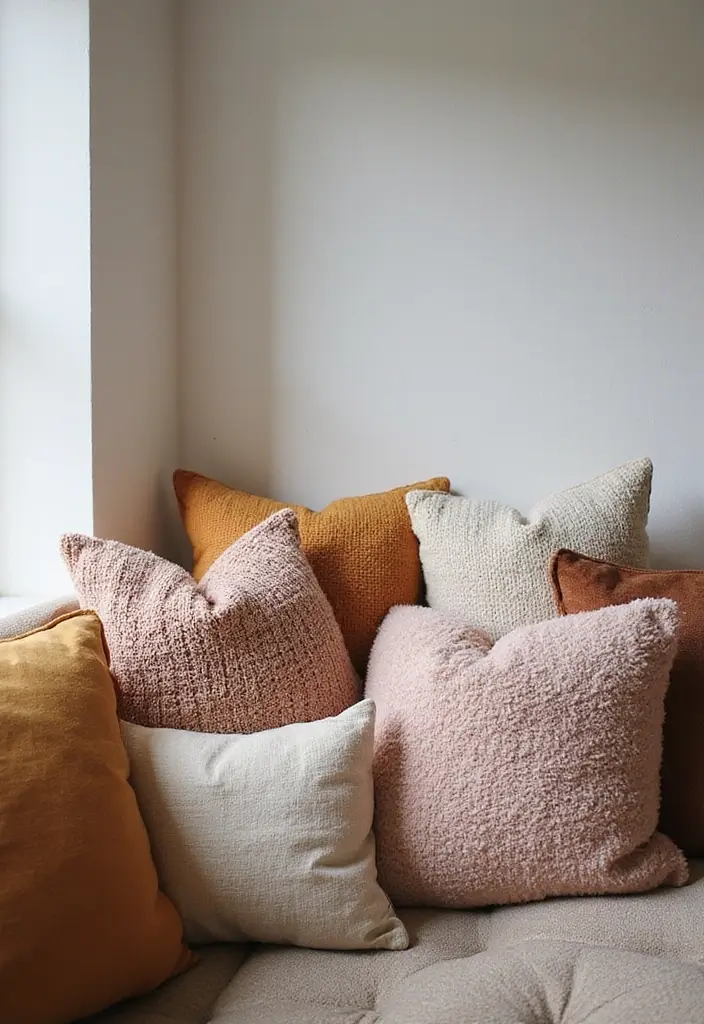 29 Magical Living Room Ideas That Feel Whimsical and Dreamy - 4. Cozy Nooks with Throw Pillows