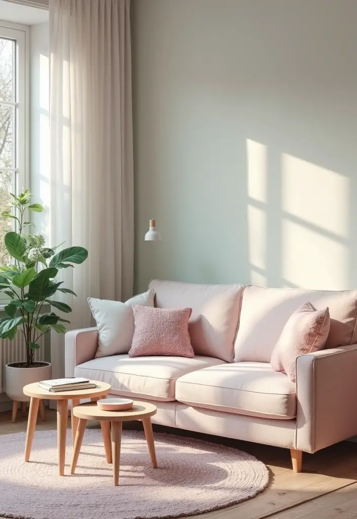 29 Magical Living Room Ideas That Feel Whimsical and Dreamy - 5. Dreamy Pastel Palette