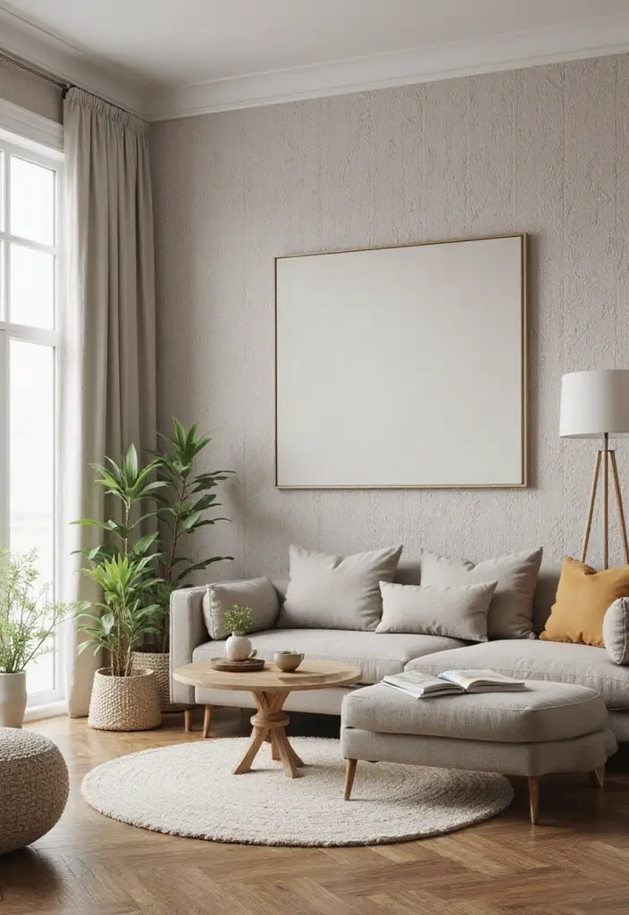 29 Sims Living Room Ideas That Feel Creative and Realistic - 15. Textured Walls with Paint or Wallpaper