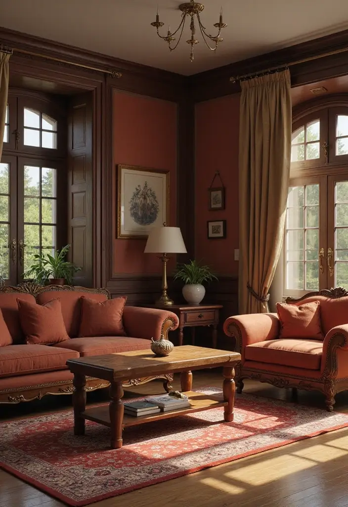 29 Sims Living Room Ideas That Feel Creative and Realistic - 21. Classic Elegance with Traditional Details