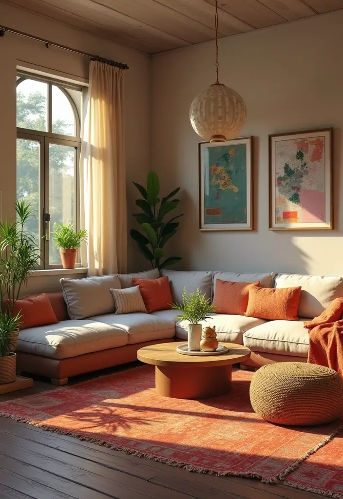 29 Sims Living Room Ideas That Feel Creative and Realistic - 22. Eclectic Mix with Global Influences