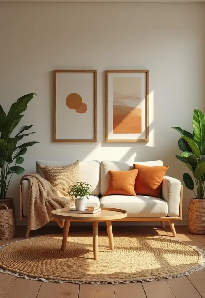 29 Sims Living Room Ideas That Feel Creative and Realistic - 4. Earthy Tones and Natural Elements