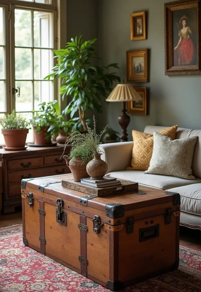29 Western Living Room Decor Ideas That Feel Rustic and Cozy - 12. Vintage Finds