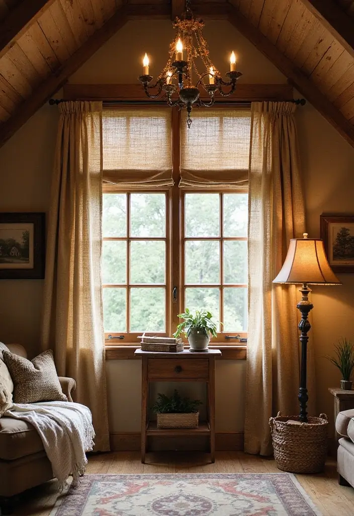 29 Western Living Room Decor Ideas That Feel Rustic and Cozy - 25. Rustic Window Treatments