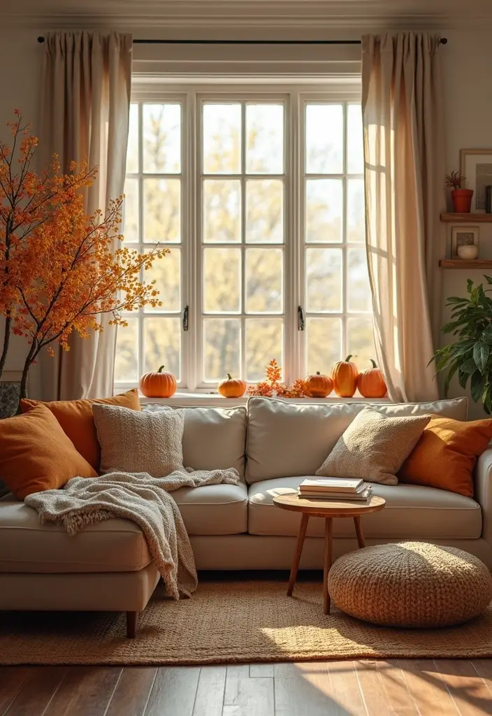 29 Western Living Room Decor Ideas That Feel Rustic and Cozy - 29. Seasonal Decor Swaps