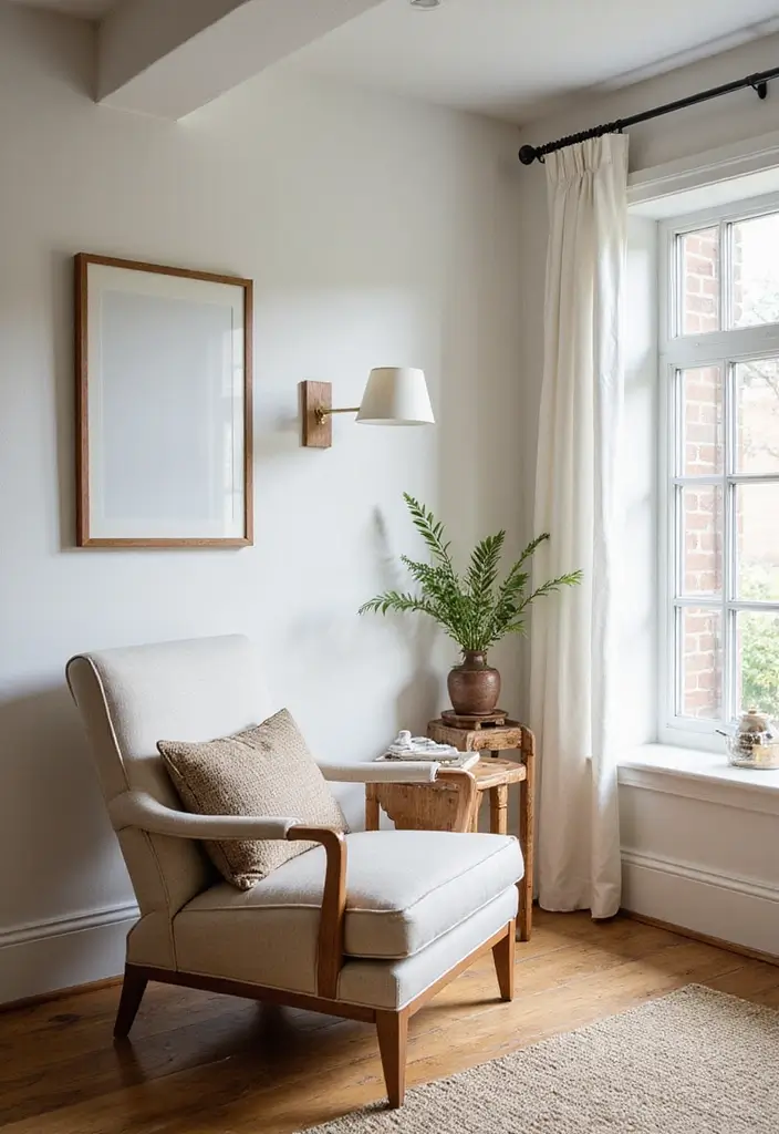 29 White Farmhouse Living Room Ideas That Feel Bright and Cozy - 17. Create Cozy Nooks