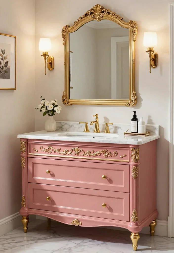 14 Art Deco Bathroom Vanity Ideas With Glam Style - 14. Custom Designs 1