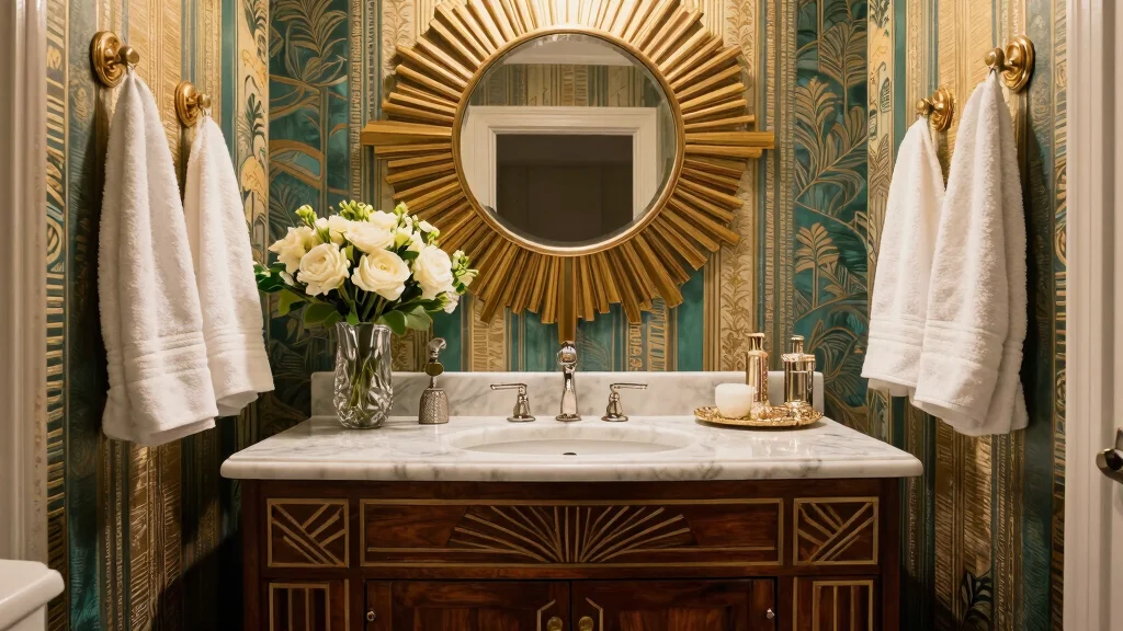 14 Art Deco Bathroom Vanity Ideas With Glam Style