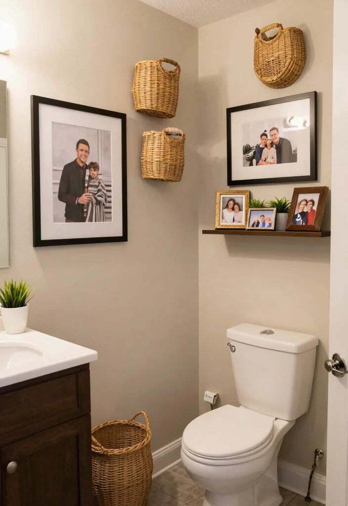 14 Bathroom Ideas With Separate Toilet Rooms - 10. Personalized Decor Touches 1