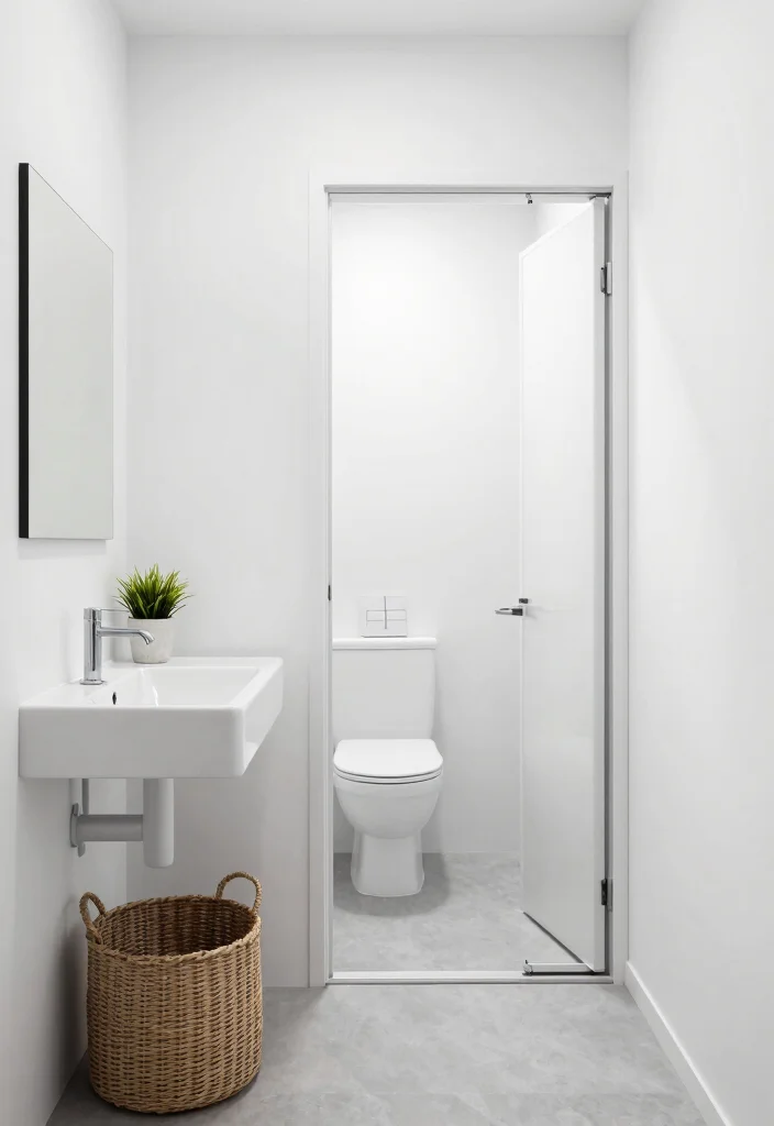 14 Bathroom Ideas With Separate Toilet Rooms - 3. Sleek Minimalism 1