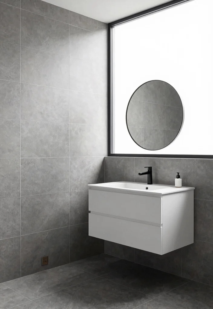 14 Bathroom Tile Ideas Inspired By Home Depot Styles - 5. Modern Matte Tiles 1