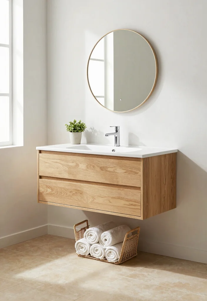 14 Ikea Bathroom Ideas For Simple Smart Design - 1. Floating Vanities for an Open Feel 1
