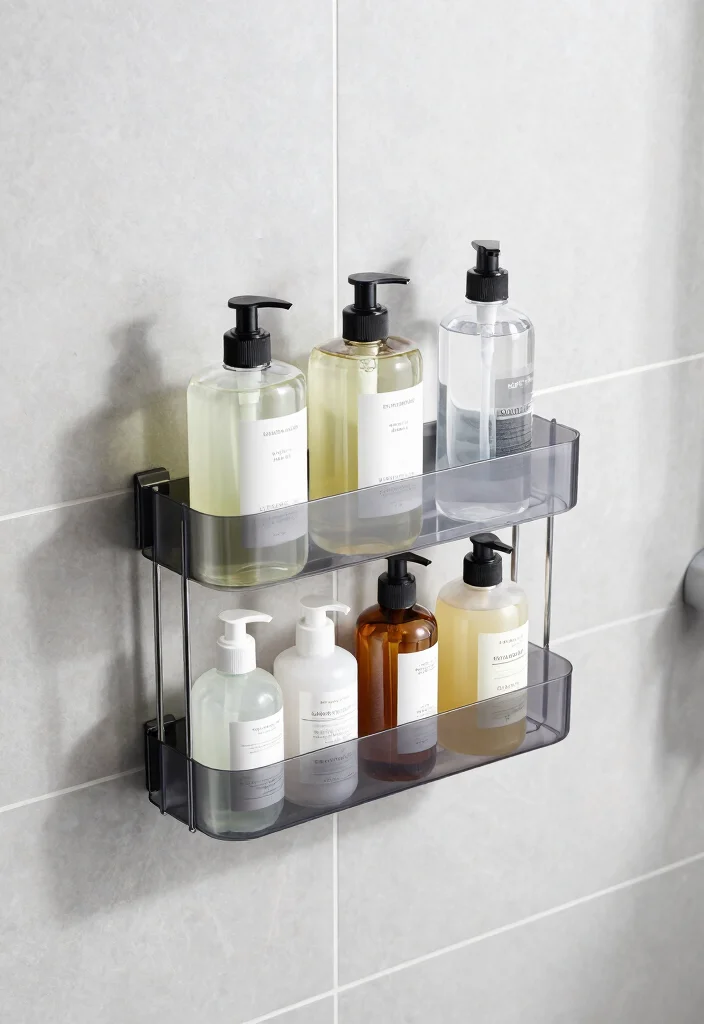 14 Ikea Bathroom Ideas For Simple Smart Design - 13. Stylish Shower Caddies and Organizers 1