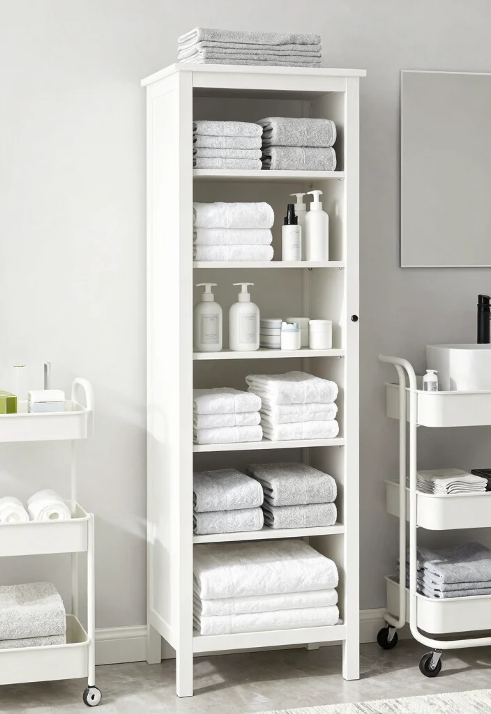 14 Ikea Bathroom Ideas For Simple Smart Design - 3. Smart Bathroom Storage Solutions 1
