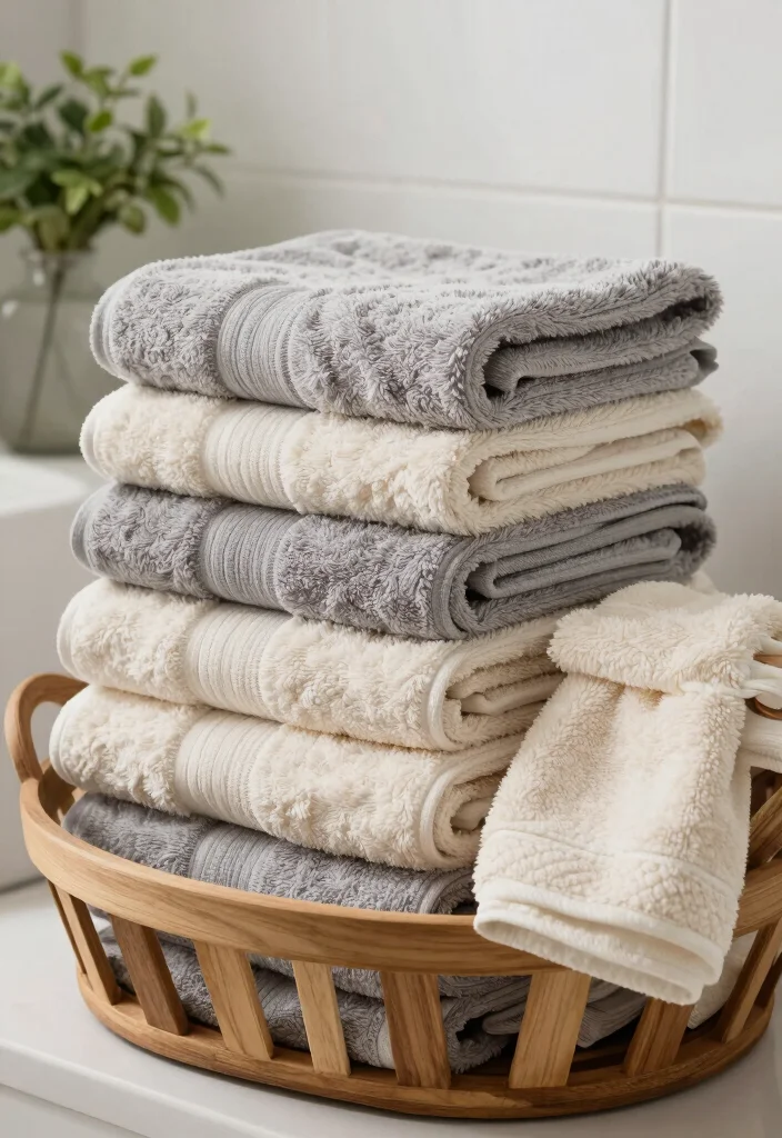 14 Ikea Bathroom Ideas For Simple Smart Design - 6. Coordinated Towels for a Polished Look 1