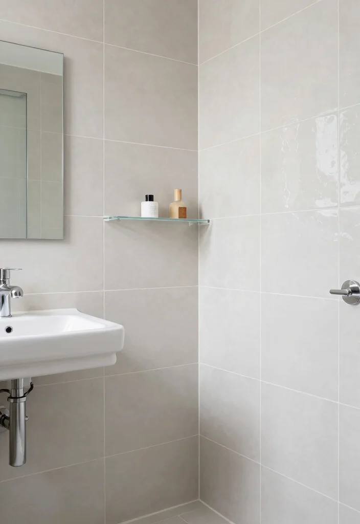 14 One Tile Bathroom Ideas For Minimalist Homes - 14. Mix and Match Finishes 1