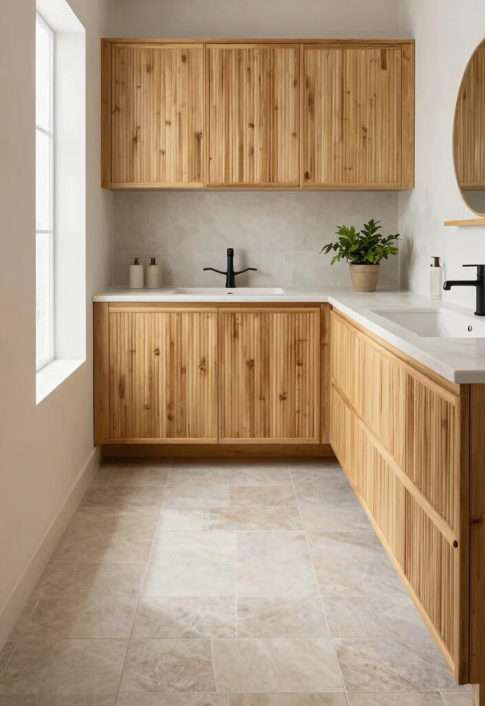 14 One Tile Bathroom Ideas For Minimalist Homes - 4. Eco-Friendly Materials 1