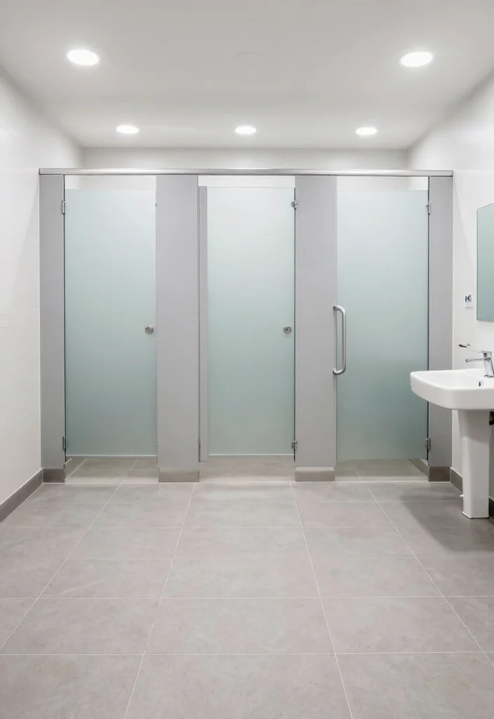 14 Public Bathroom Ideas With Better Layout - 1. Accessible Stall Placement 1