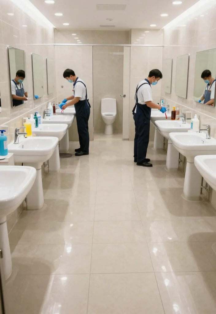 14 Public Bathroom Ideas With Better Layout - 13. Regular Maintenance and Cleanliness 1
