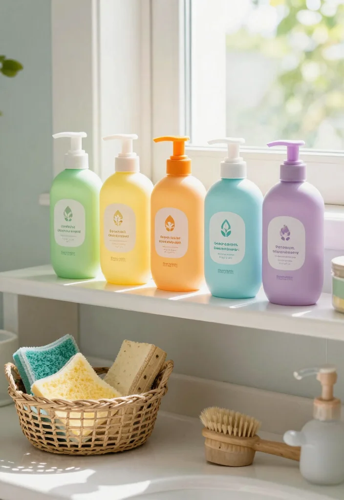 14 Unisex Kids Bathroom Ideas For Easy Shared Use - 8. Eco-Conscious Bath Products 1