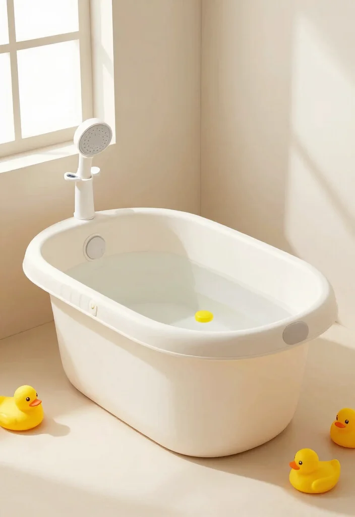 14 Unisex Kids Bathroom Ideas For Easy Shared Use - 9. Innovative Bathing Solutions 1
