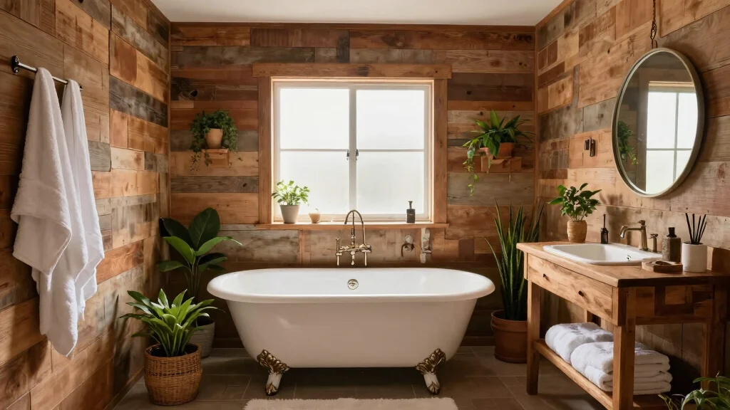 15 Bathroom Wood Wall Ideas With Cozy Warmth