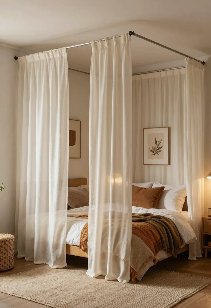 15 Bedroom With 2 Beds Ideas Shared and Stylish - 9. Personal Space Markers 1