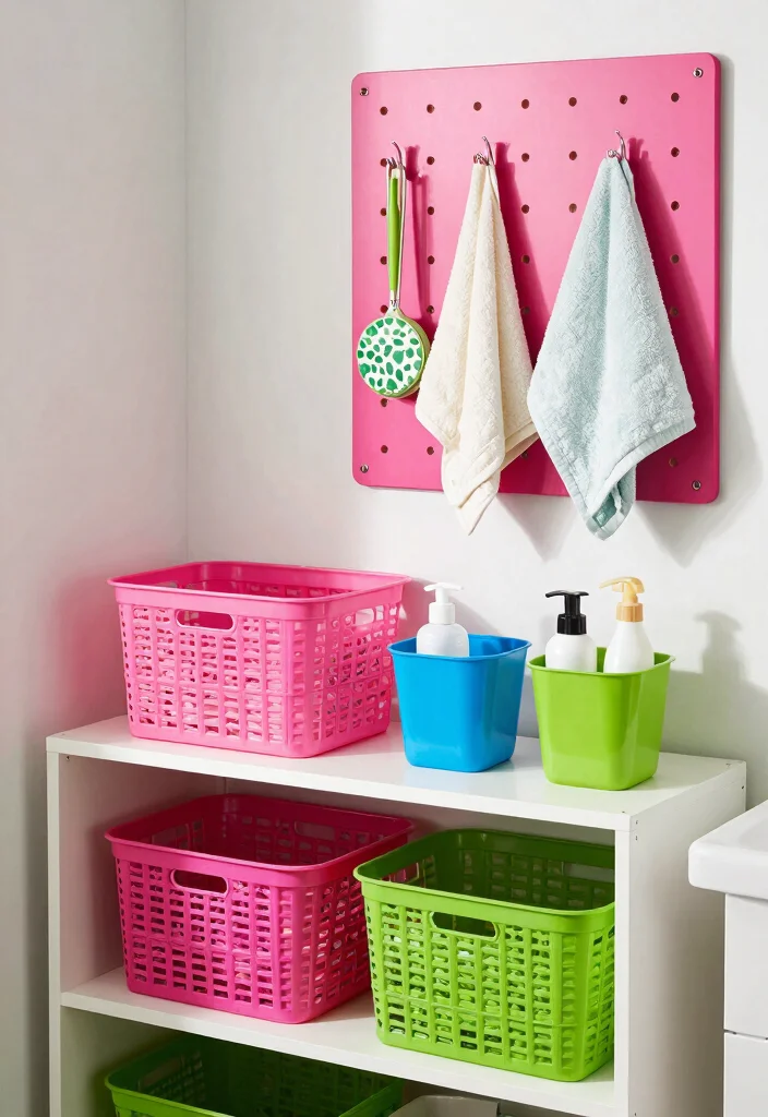 15 Colorful Bathroom Ideas That Feel Bright And Fun - 13. Colorful Storage Solutions 1