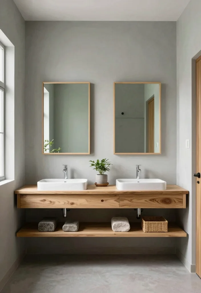 15 Double Vanity Bathroom Ideas For Shared Comfort - 14. Asian Zen 1
