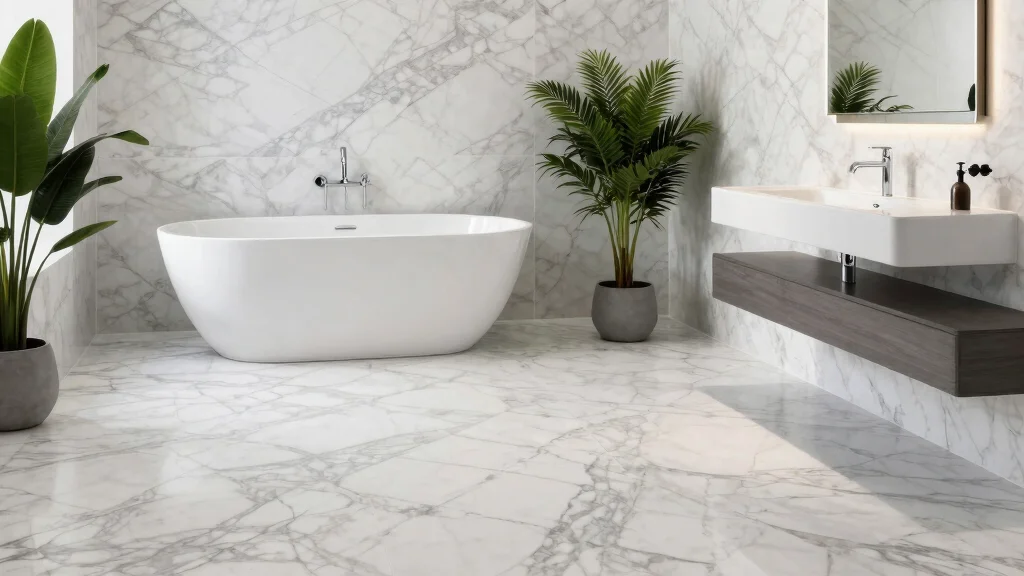 15 Marble Tile Bathroom Floor Ideas For Luxury Style