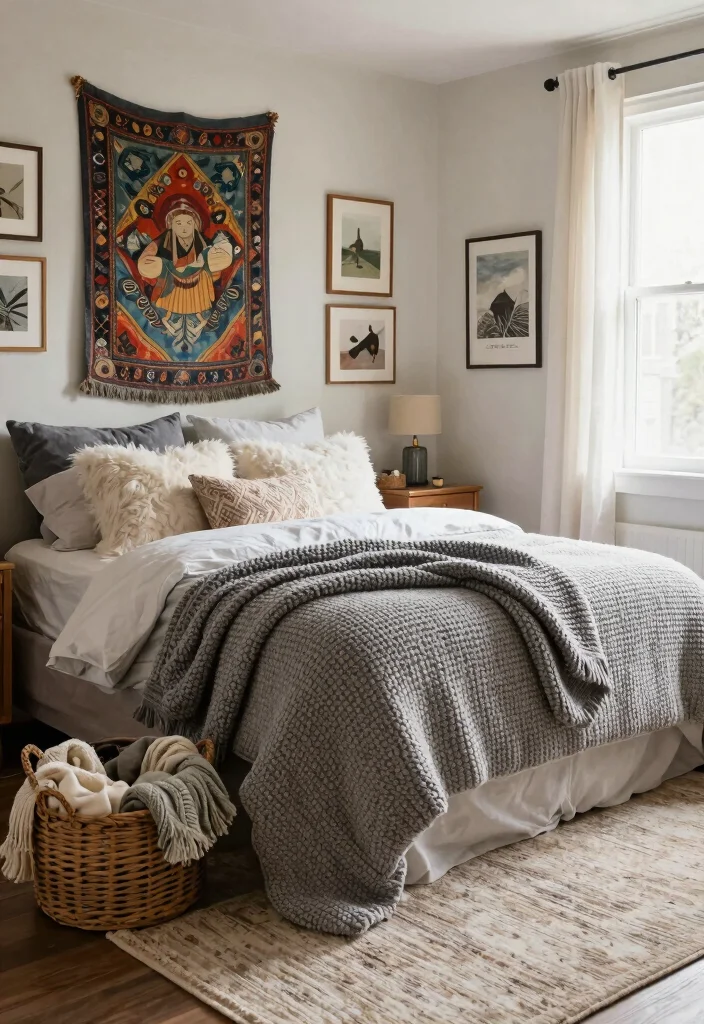 15 Medium Size Bedroom Ideas: Balanced Comfortable Layouts - 1. Layered Textures for Depth 1