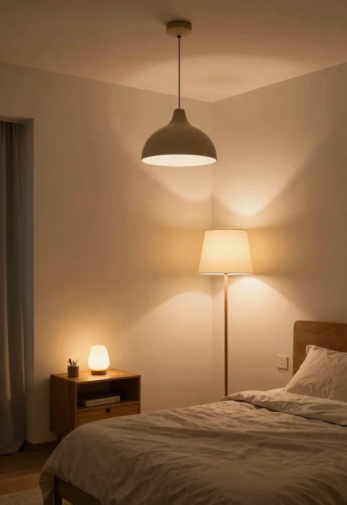 15 Medium Size Bedroom Ideas: Balanced Comfortable Layouts - 9. Harmonizing with Lighting 1