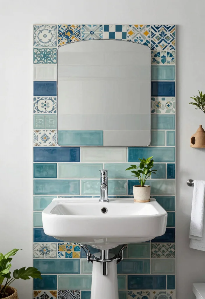 15 Metro Tile Bathroom Ideas For Urban Living - 13. Stylish Backsplash Ideas 1