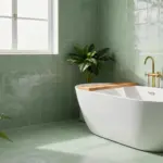 15 Sage Green Bathroom Tile Ideas For Calm Interiors