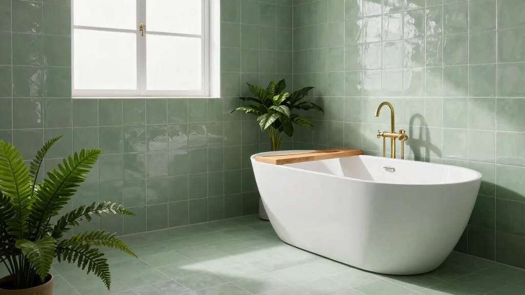 15 Sage Green Bathroom Tile Ideas For Calm Interiors