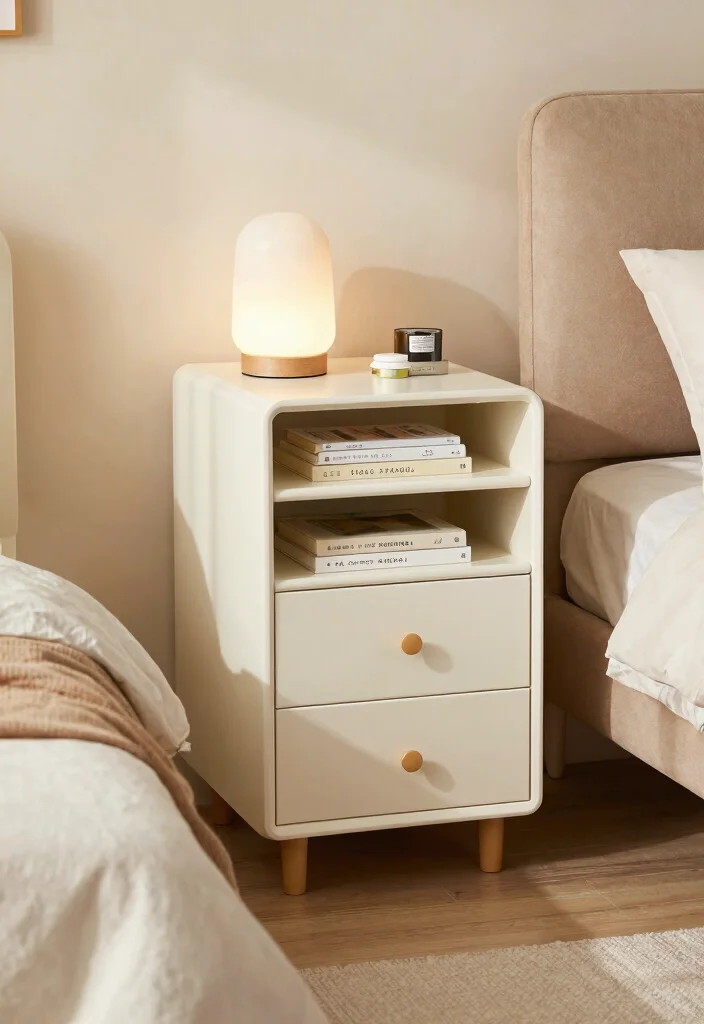 15 Side Tables Bedroom Modern Luxury Ideas for a Sleek, Elegant Touch - 10. Multi-functional Designs 1
