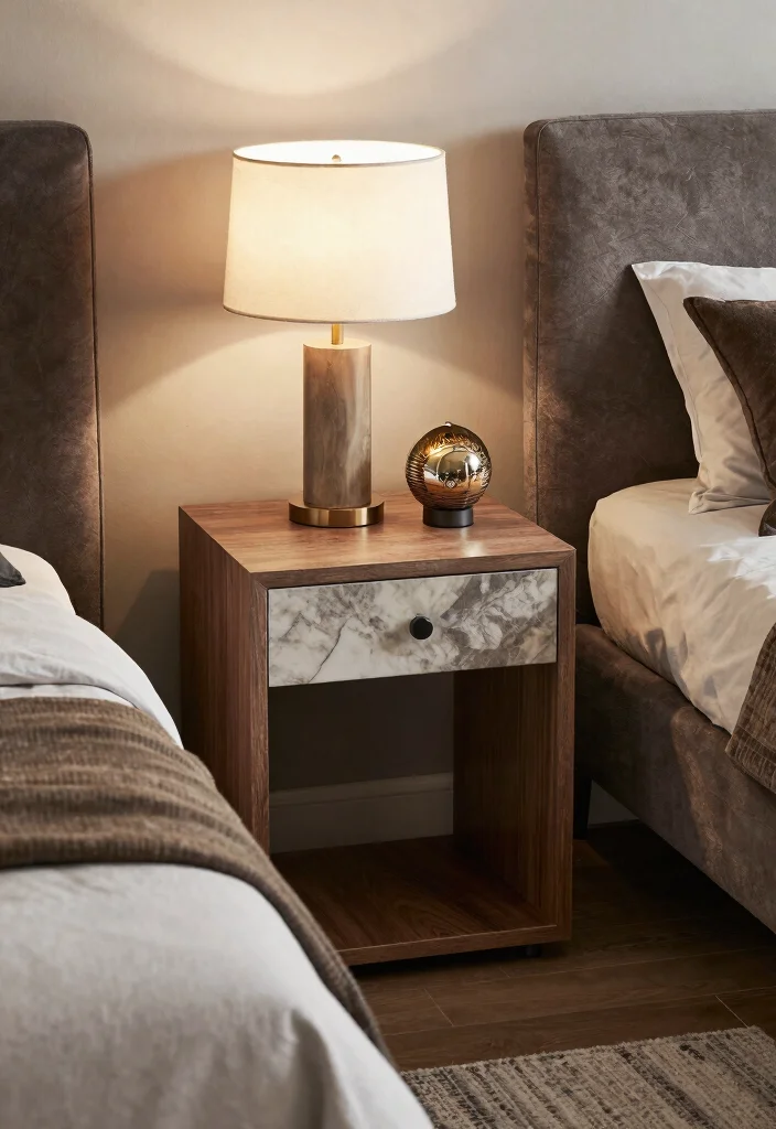 15 Side Tables Bedroom Modern Luxury Ideas for a Sleek, Elegant Touch - 15. Customized Creations 1