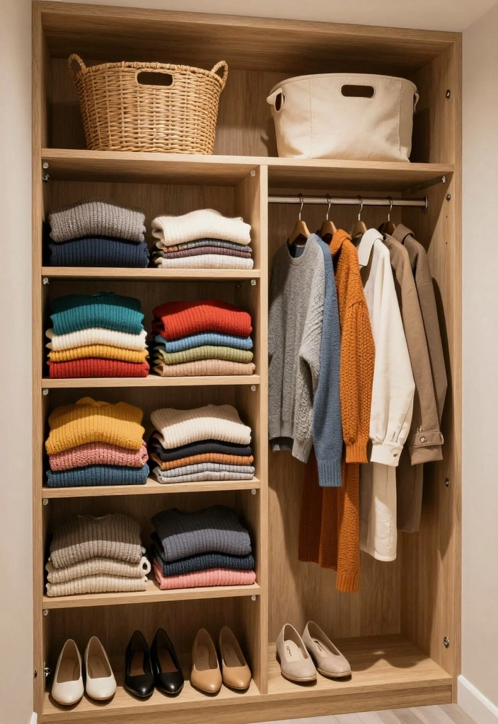 15 Small Bedroom Closet Design Ideas: Compact and Stylish - 1. Open Shelving Elegance 1