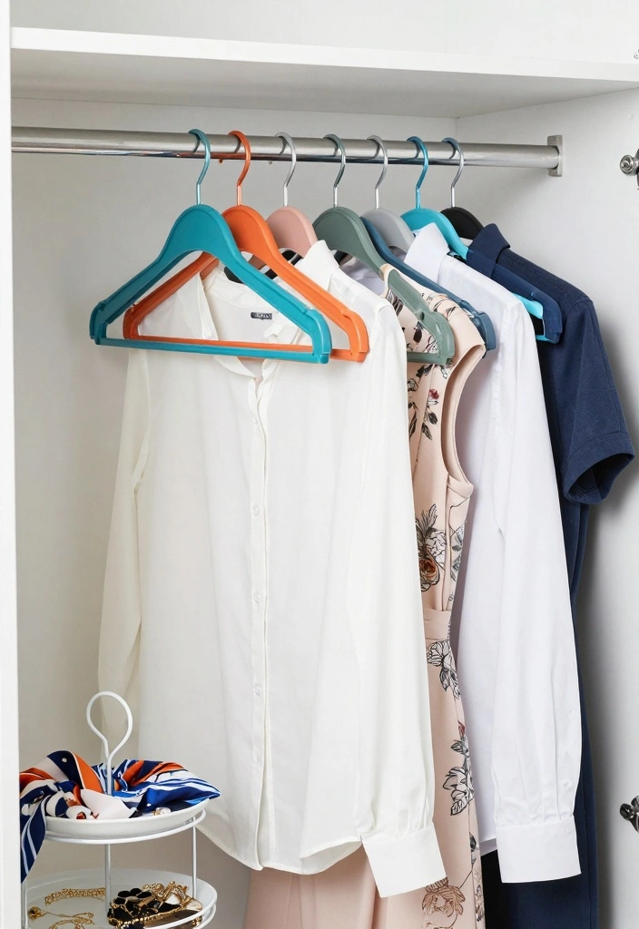 15 Small Bedroom Closet Design Ideas: Compact and Stylish - 4. Stylish Hang-Ups 1