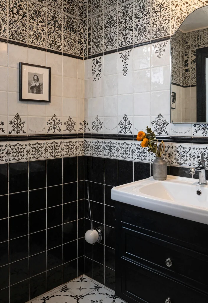 15 Stunning Black And White Vintage Tile Bathroom Ideas - Conclusion 1