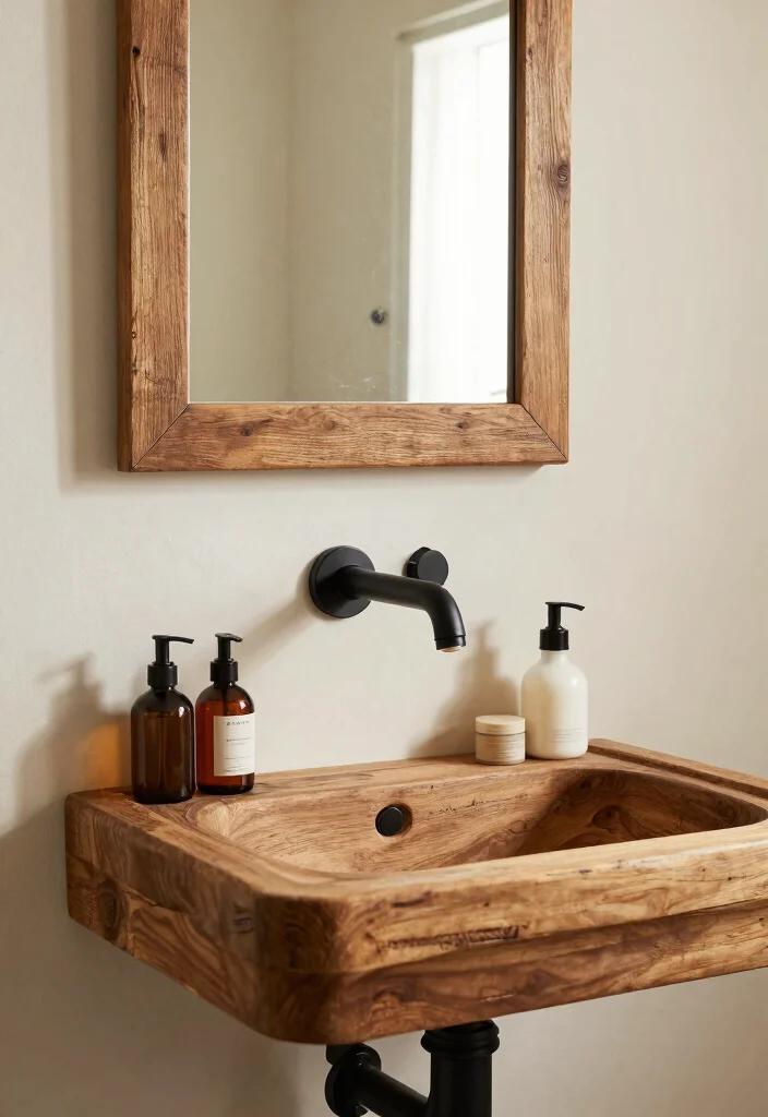 16 Barn Bathroom Ideas With Country Rustic Mood - 14. Wall-mounted Faucets 1