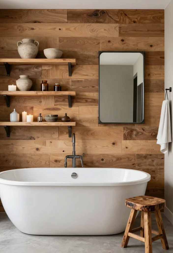 16 Barn Bathroom Ideas With Country Rustic Mood - 2. Barnwood Accents 1