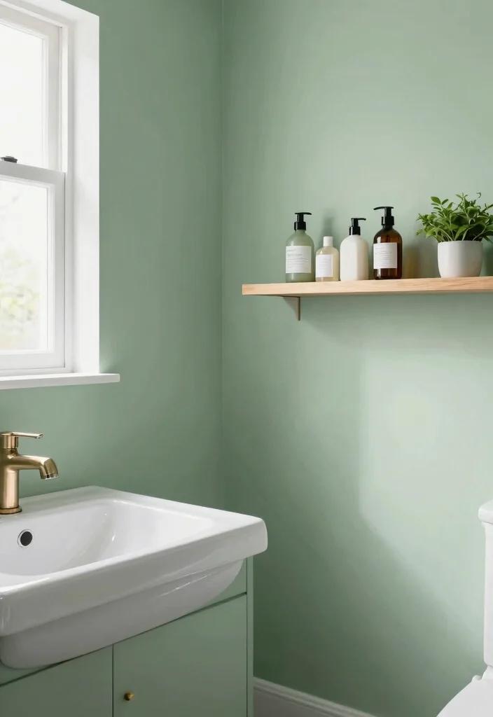 16 Bathroom Wall Design Ideas That Transform Your Space - 2. Eco-friendly Paint for a Fresh Look 1
