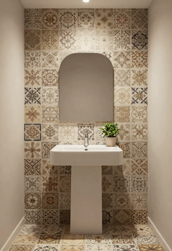 16 Bathroom Wall Design Ideas That Transform Your Space - 3. Decorative Wall Tiles for Texture and Interest 1