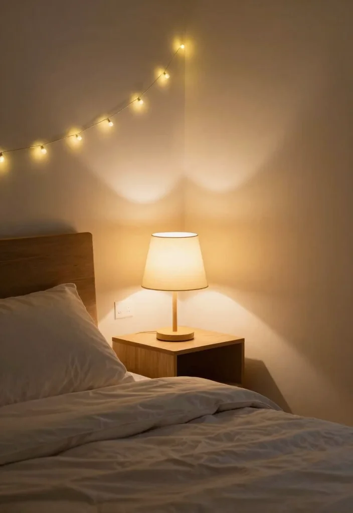 16 Bedroom Organization Ideas for Small Rooms: Smart Space Saving - 15. Layered Lighting 1