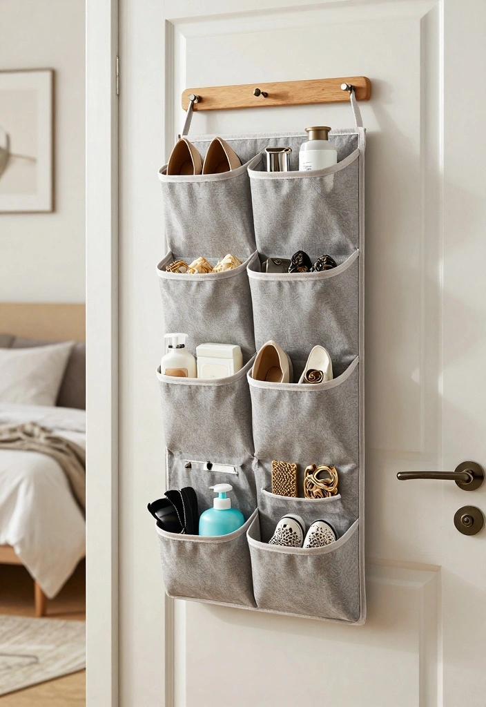 16 Bedroom Organization Ideas for Small Rooms: Smart Space Saving - 7. Over-the-Door Organizers 1